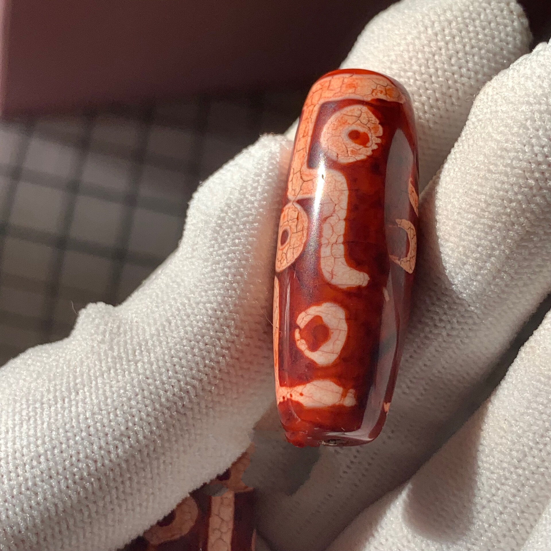 龙鳞凤血九眼天珠