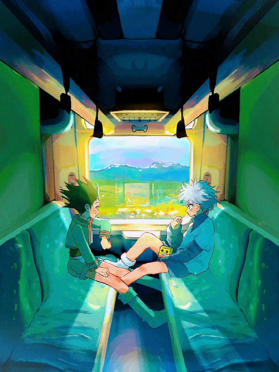 探险之旅,每一张都有不同的感觉 #动漫# #全职猎人##二次元##奇犽小杰