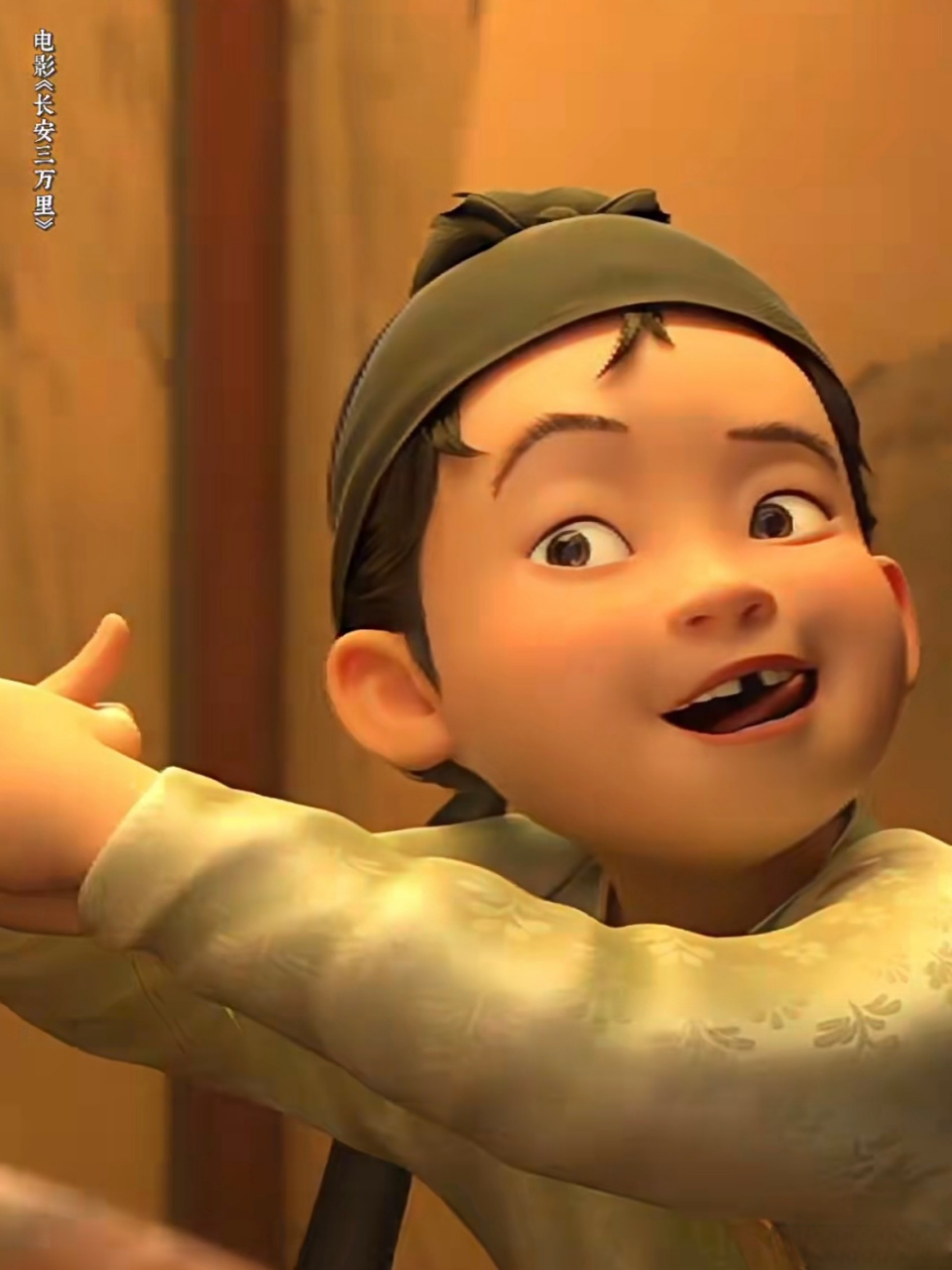 长安三万里小杜甫顶着胖嘟嘟的小脸,一走一跳,蹦蹦跶跶的玩耍,会逗弄