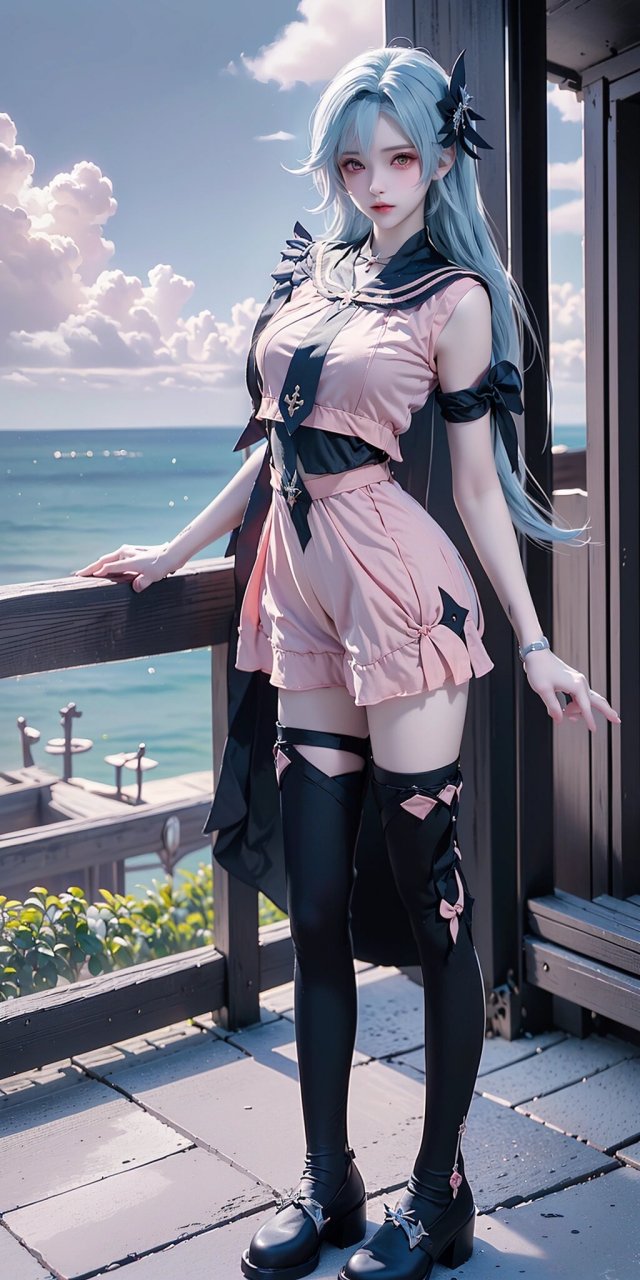 优菈粉色jk 原神 二次元 壁纸 #二次元# #壁纸