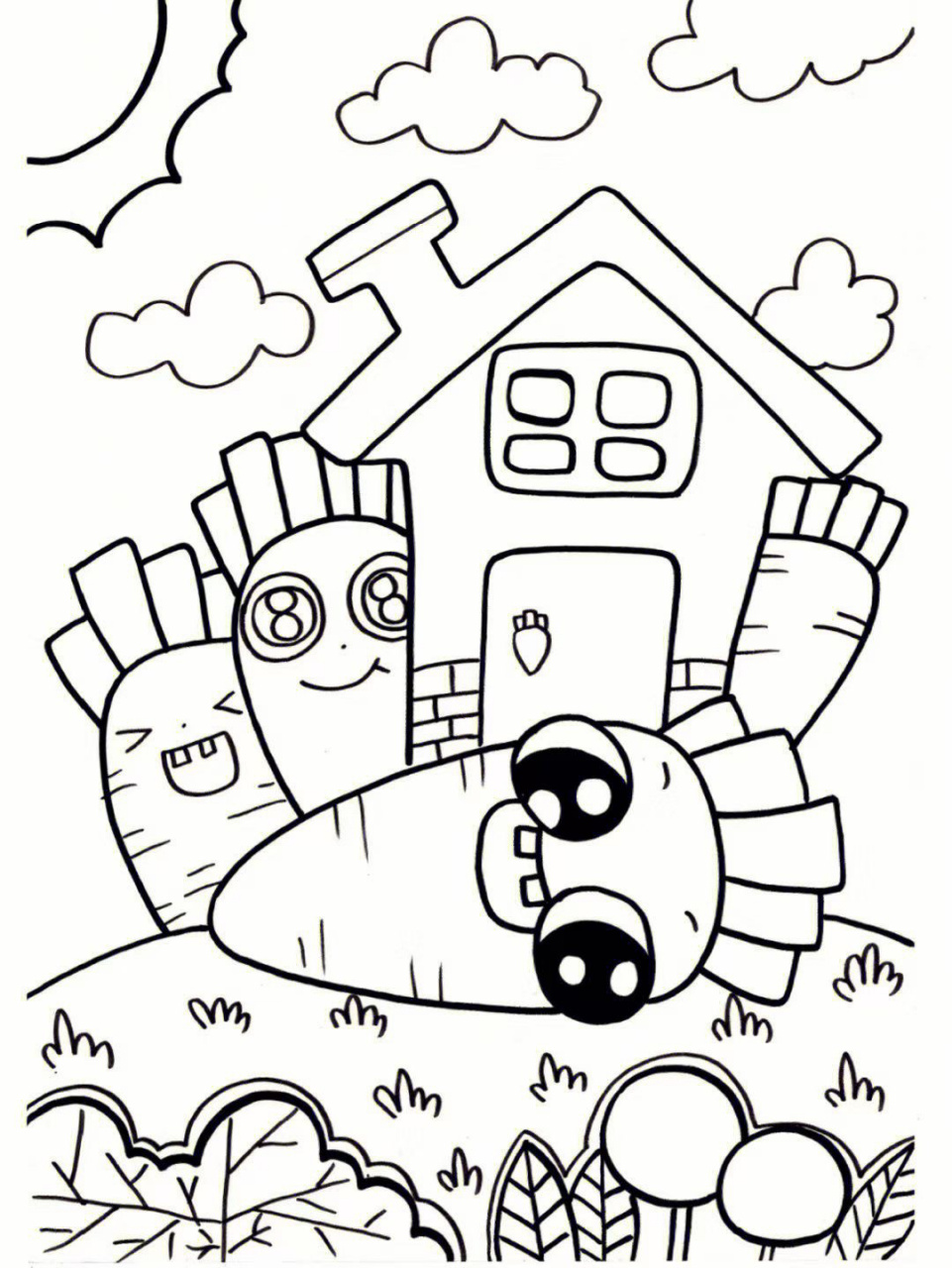 简笔画   🉑️打印 🉑️涂色