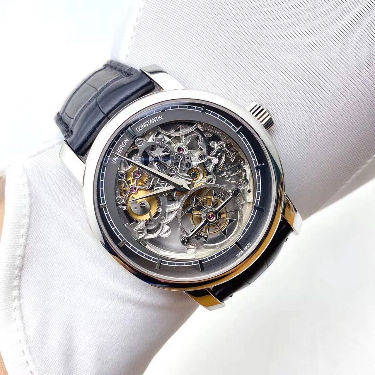 000p42mm 2018年保卡国行带发票价格247万 vc最新款镂空雕花陀飞轮