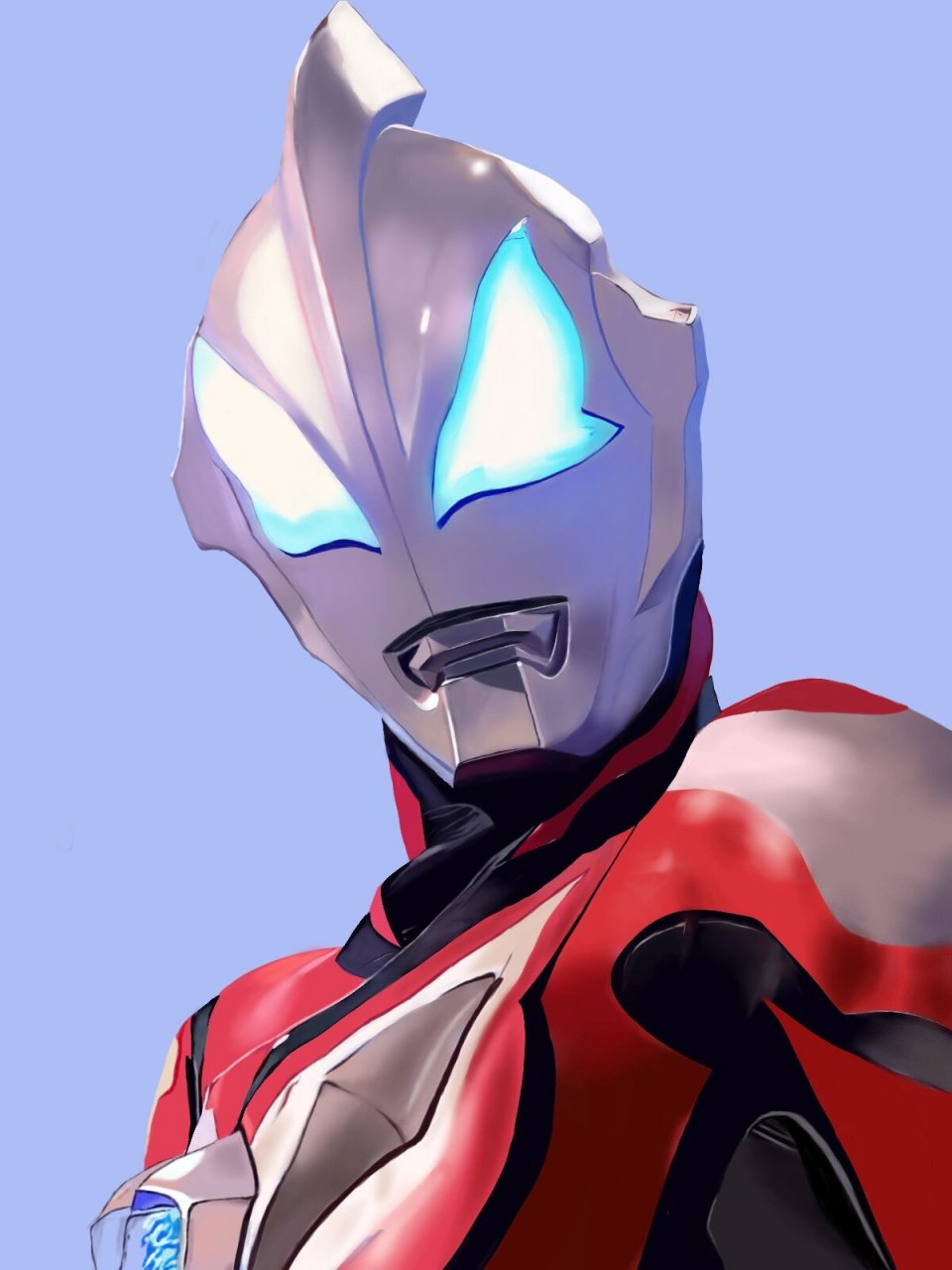 捷德奥特曼厚涂 画完啦哈哈哈没有描图,一笔一划自己画的