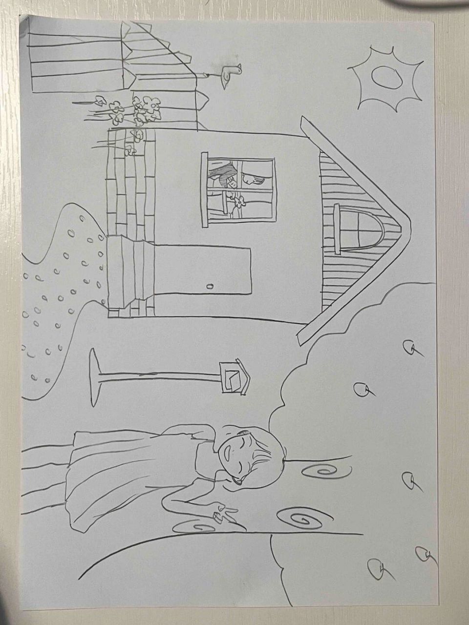 绘画心理分析9-1/2的照片   此案例来自网友女,16总体来说比较有活力