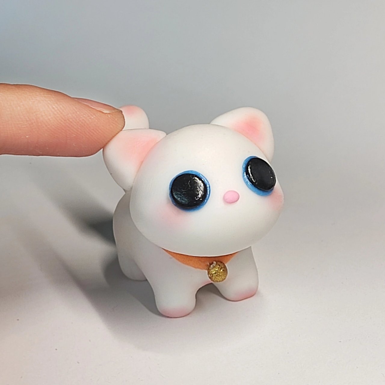 【树脂粘土教程】好可爱的小猫咪～～ 新做的可爱小猫咪,后面会更新