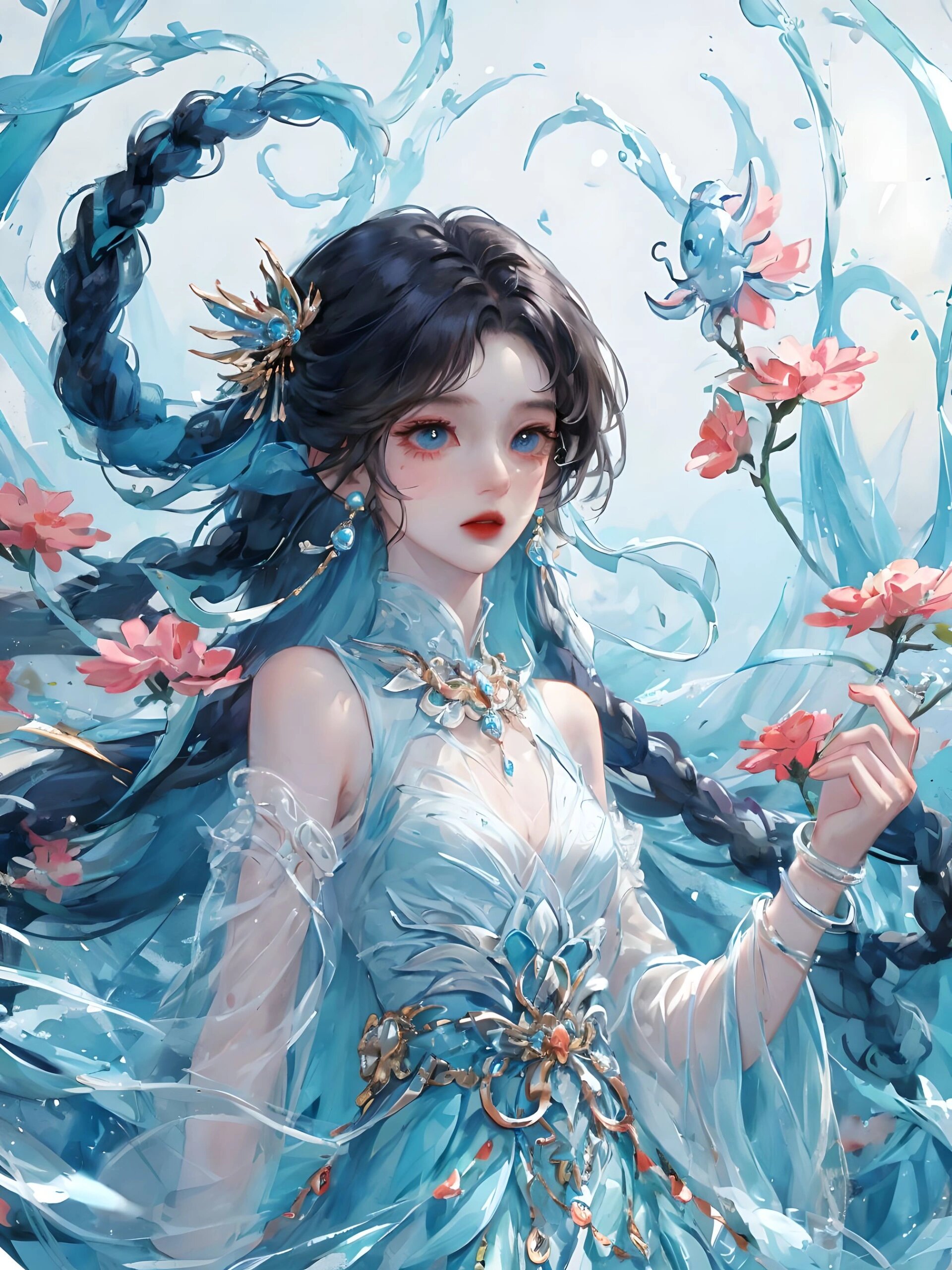 人物立绘_水瓶座 水瓶座女孩