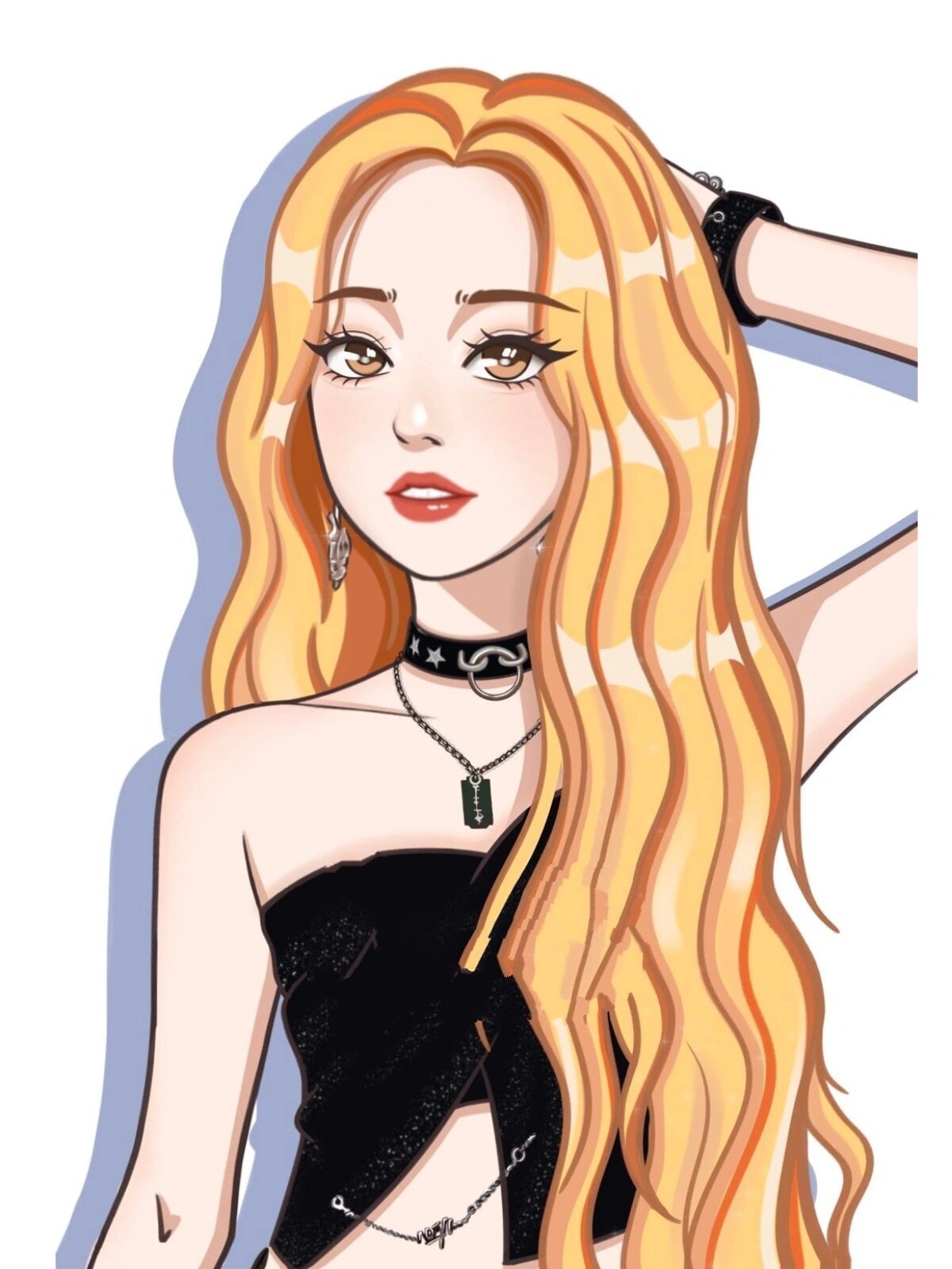 挑战画100个美少女——宋雨琦