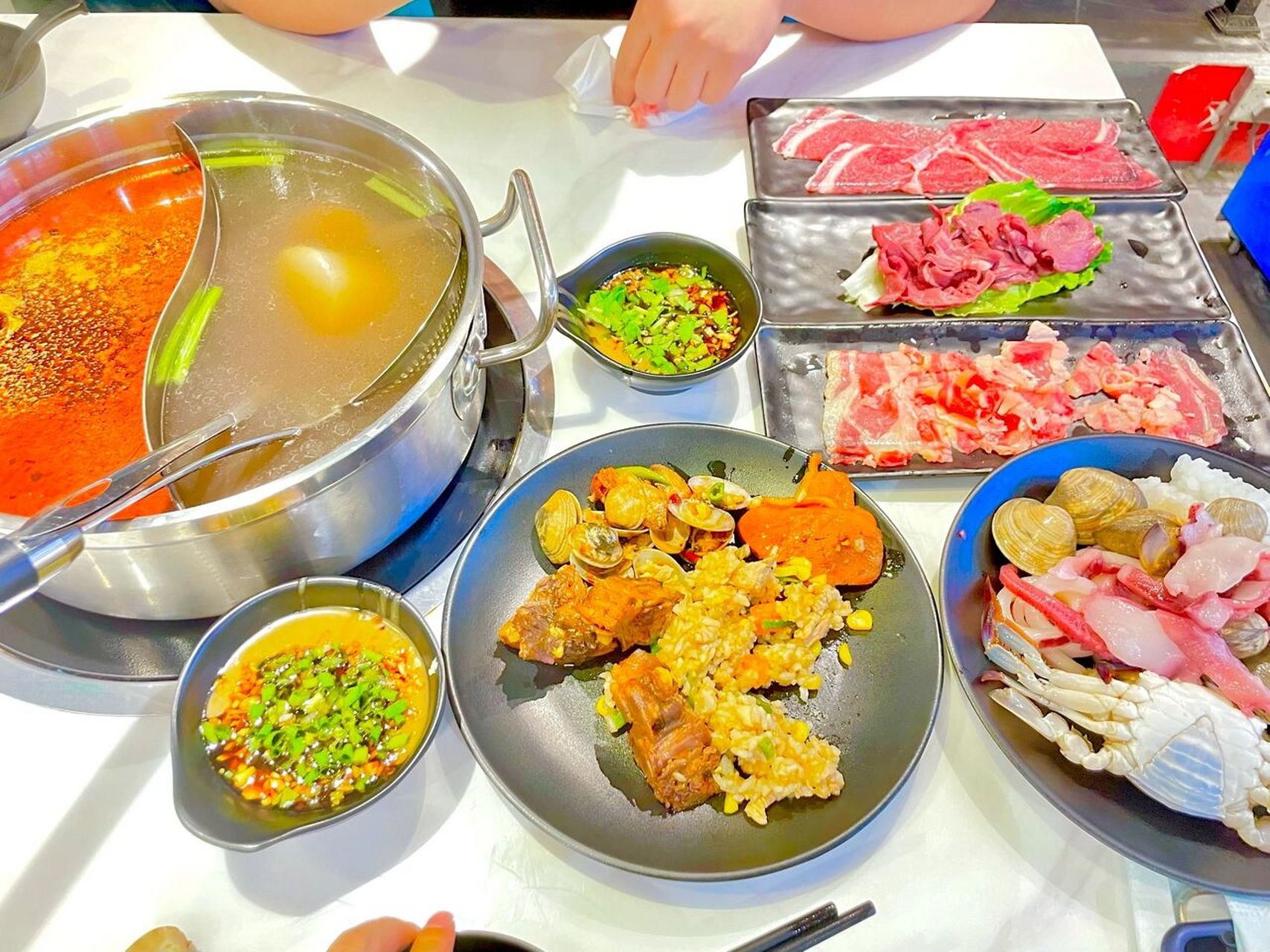 涵江n牛鲜牛肉火锅自助 实现牛肉自由 位于水韵城四楼  牛肉都是现切