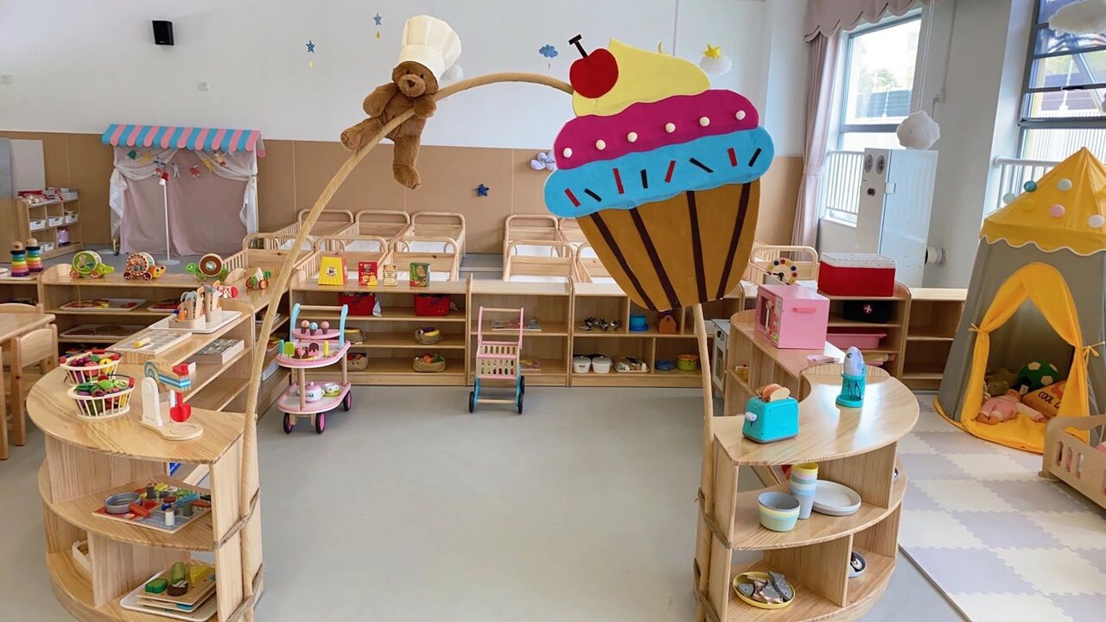 幼儿园环创美食主题托班环创 为感谢小红书众姐妹的无私奉献,我也来