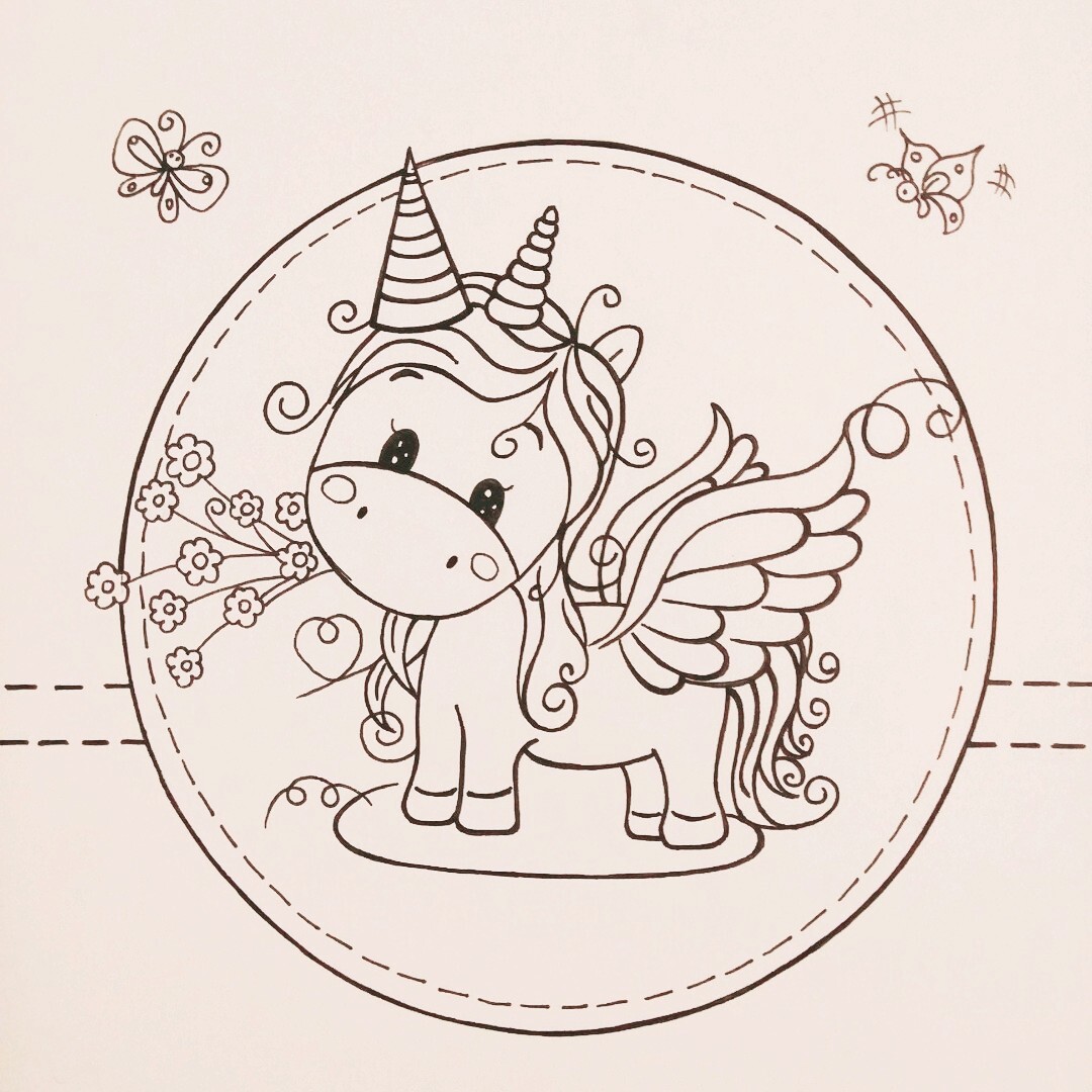 可爱的飞天小马96简笔画.@兔兔爱画画简笔画的动态