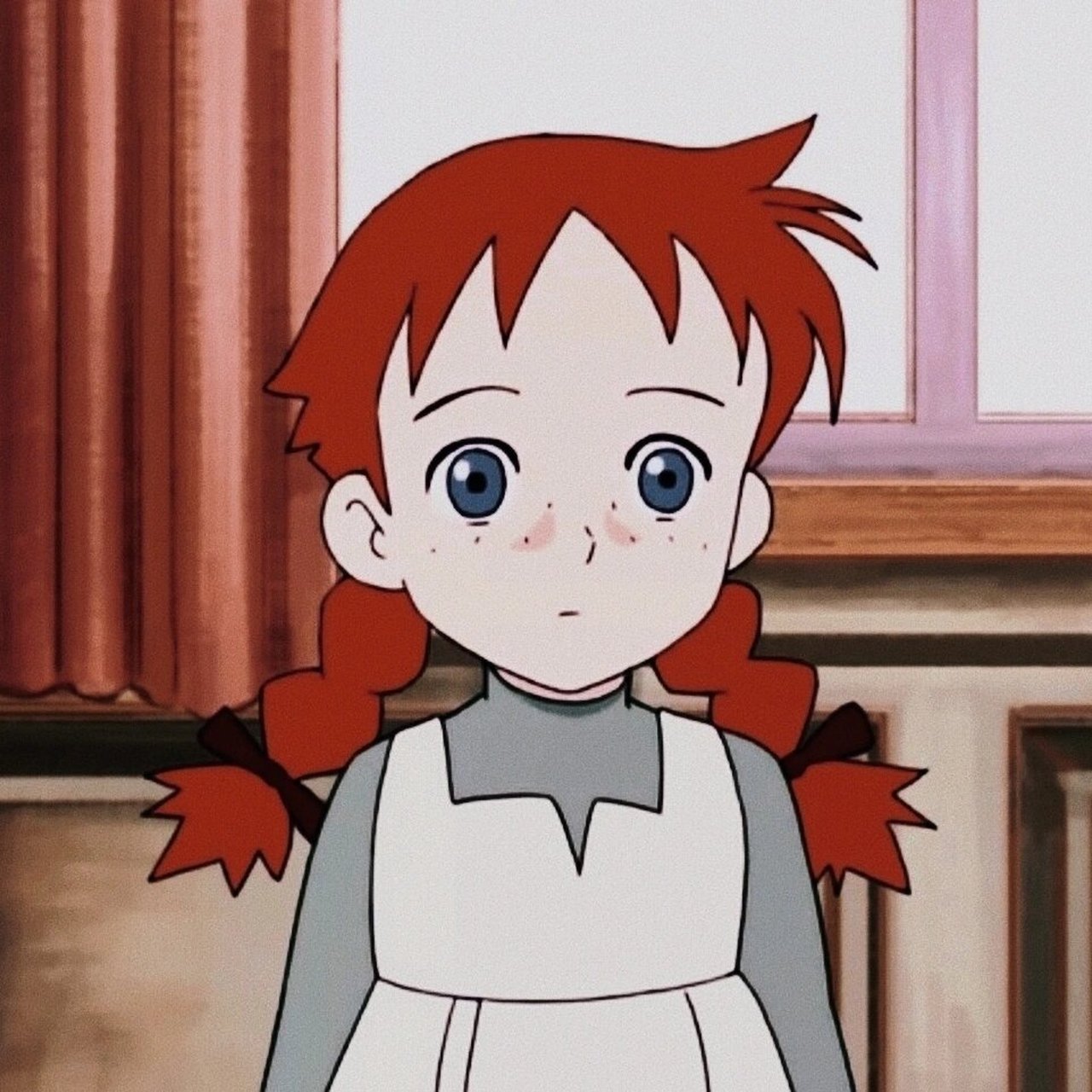 「可爱女孩头像」小安妮 02截自《你好安妮》 喜欢可自截拿图︱请勿