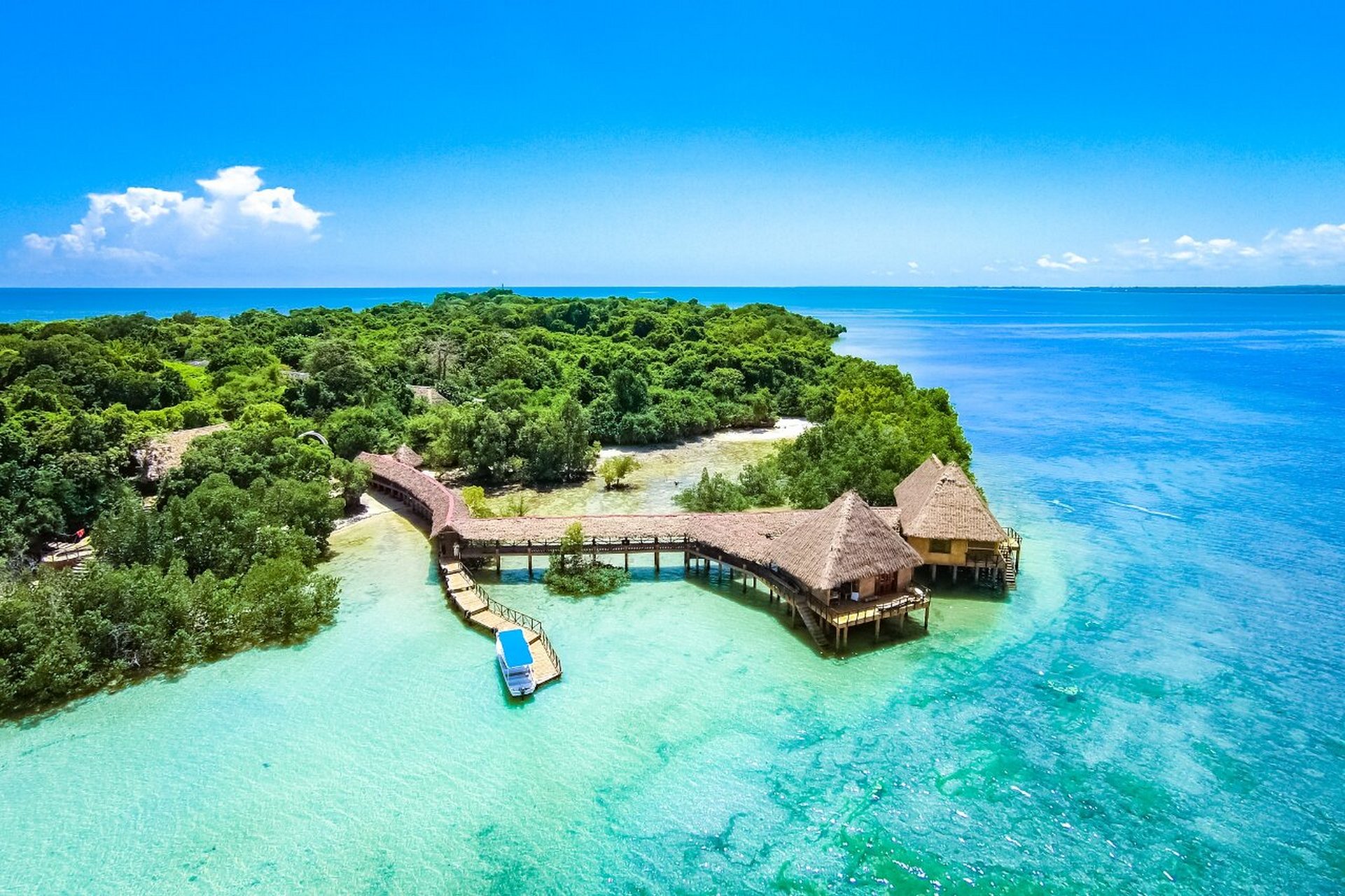 肯尼亚唯一的私人岛屿 肯尼亚最美的海滩 肯尼亚拥有超过500公里的