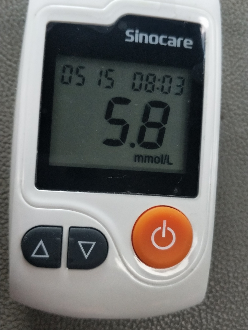 今天空腹血糖5.