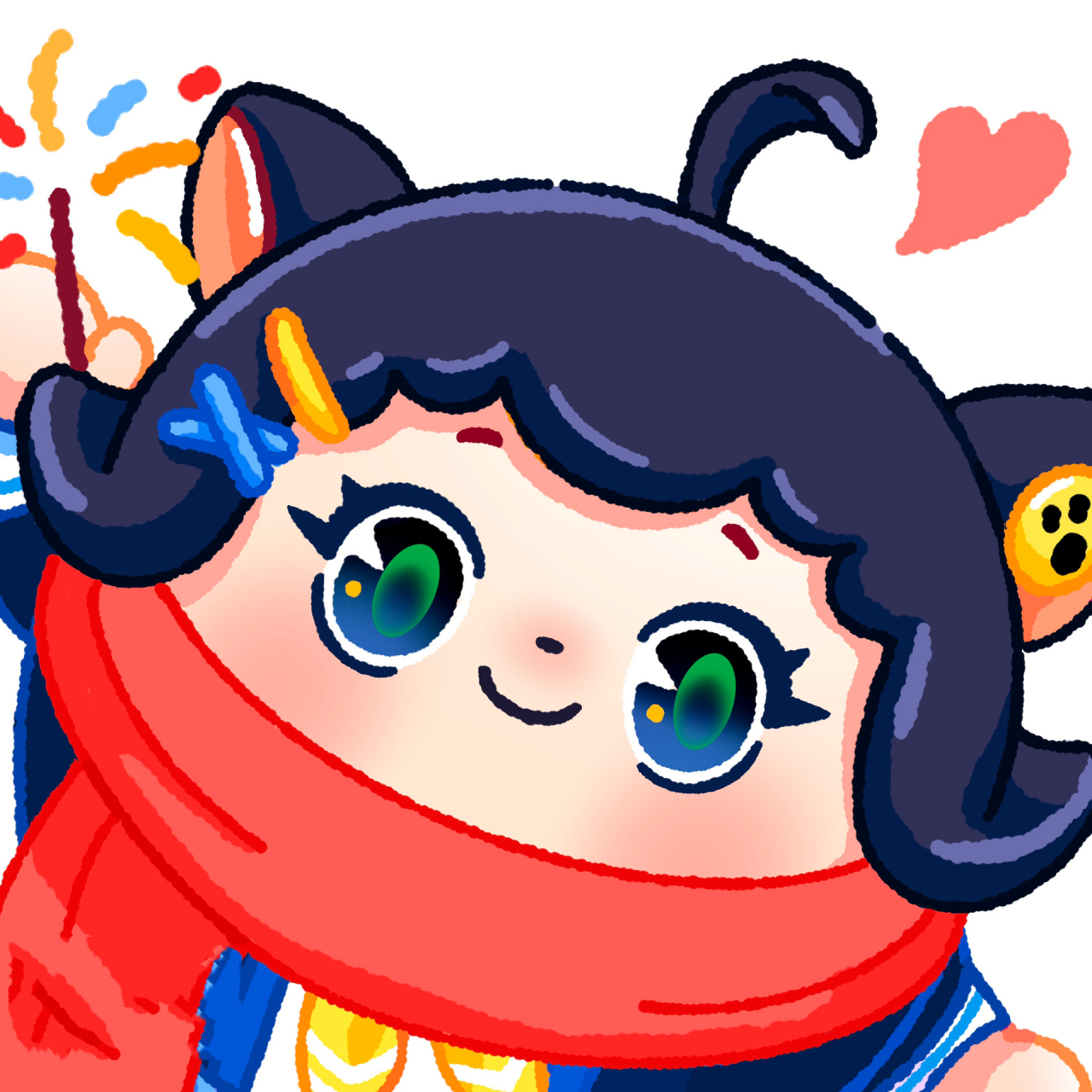 蛋仔头像|携jk妹祝大家新年快乐! 新的一年祝福大家健康快乐,红包多多