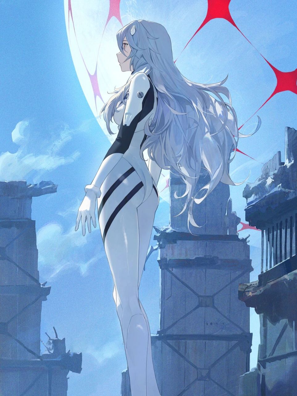 手机壁纸61新世纪eva中绝对的双女主 一个冷漠如冰,一个易怒如火 但