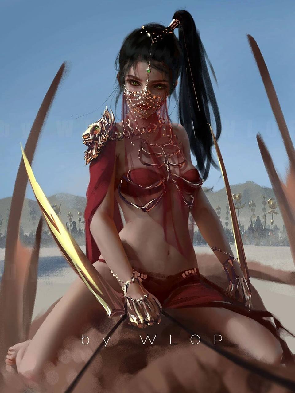 鬼刀 别名 ghost blade 作者 wlop 	 《 》是国内原创绘本,现连载于