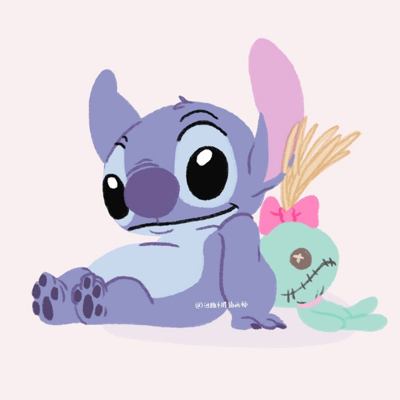 史迪仔可爱情头一波[害羞]#情头# #头像分享# #可爱头像# #史迪仔