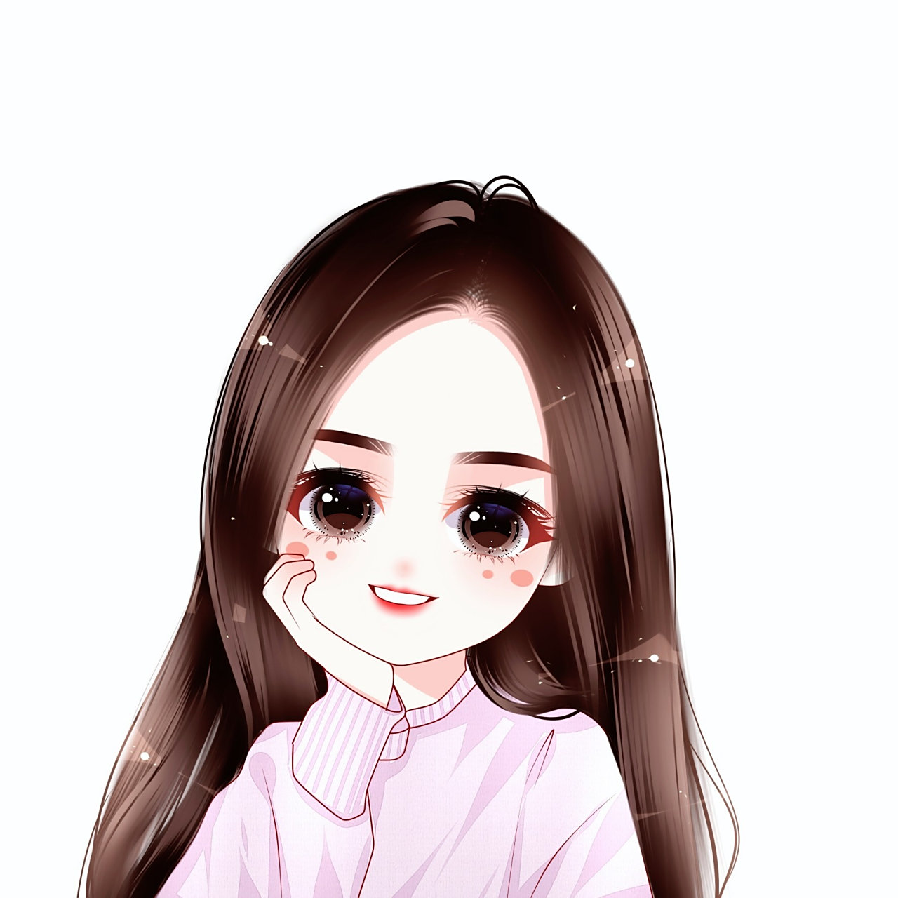 萌萌大眼睛卡通女头像,人群中最亮眼的头像 乌黑的大眼睛扑闪扑闪