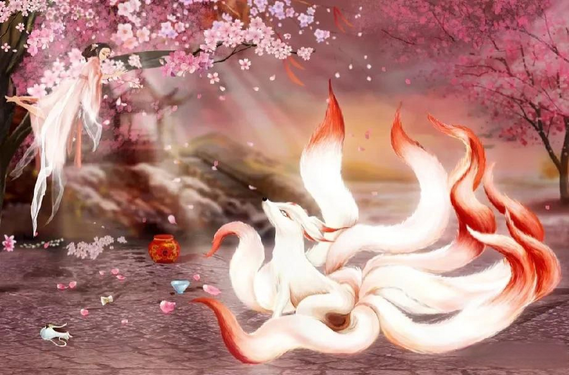 故事:灌灌鸟,出自《山海经》 大家对九尾狐应该不陌生吧?