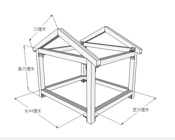 泡沫箱狗窝的制作方法图片