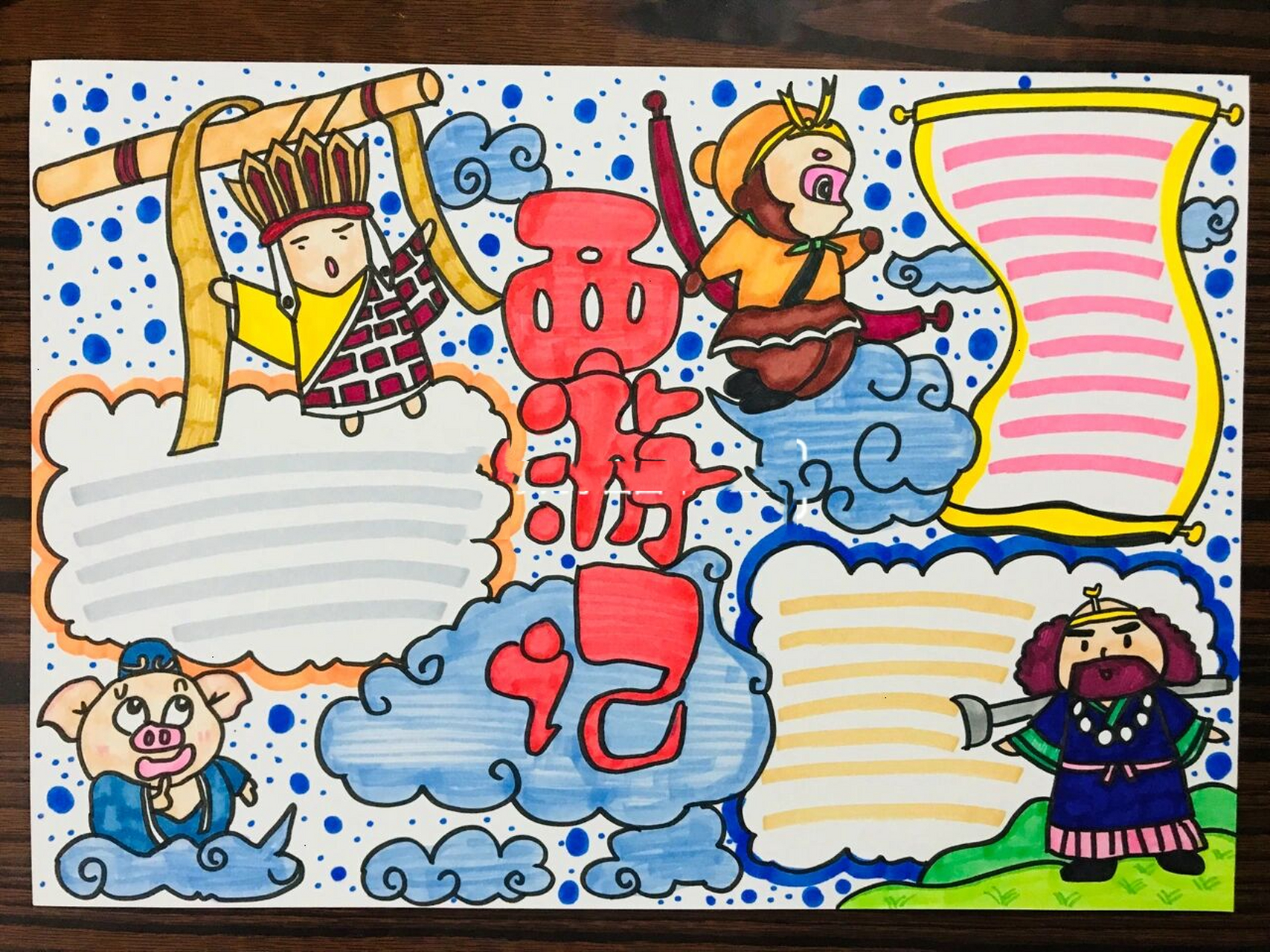 【手抄报】西游记手抄报 四大名著 名著阅读