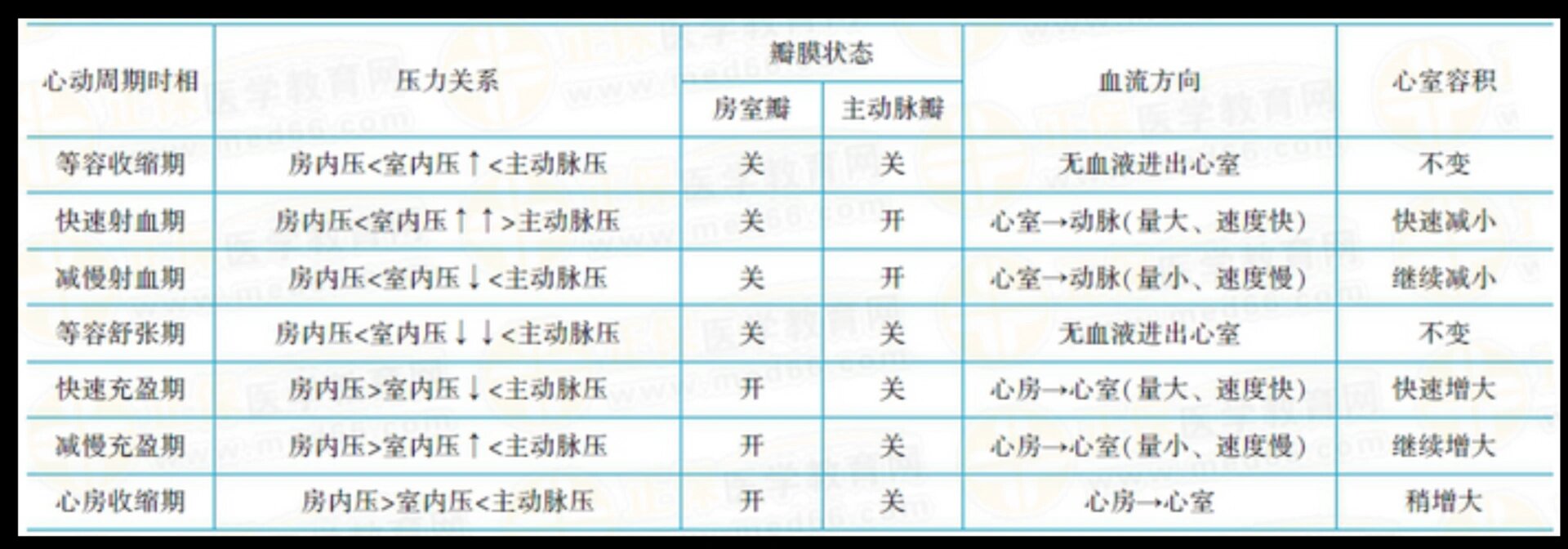 心房心室收缩舒张顺序图片