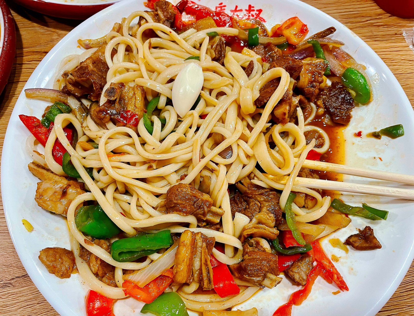 店名:库大叔过油肉拌面(简称鬼肉拌面).