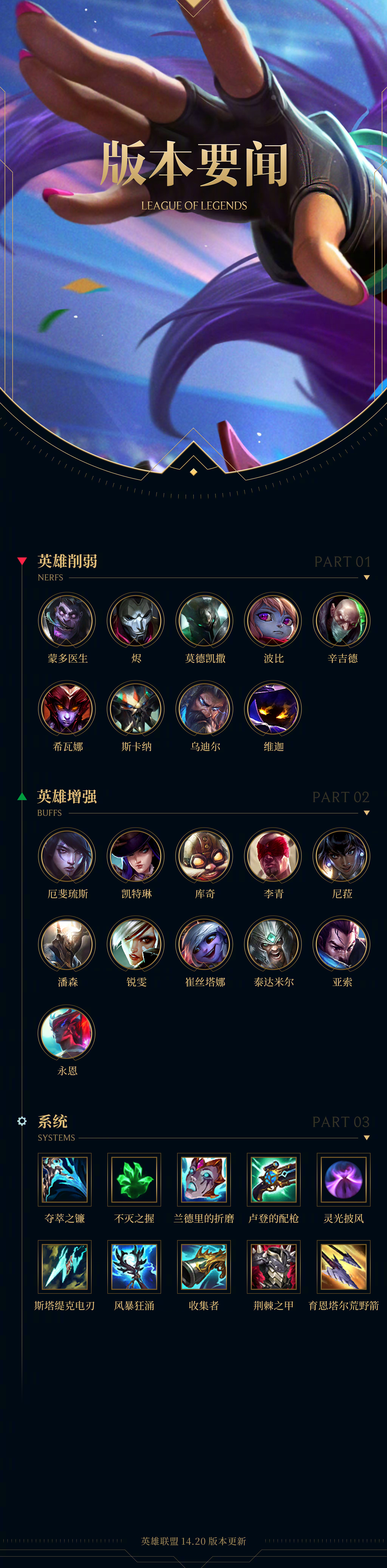 20版本更新公告】 lol将在10月10日凌晨1点开始全
