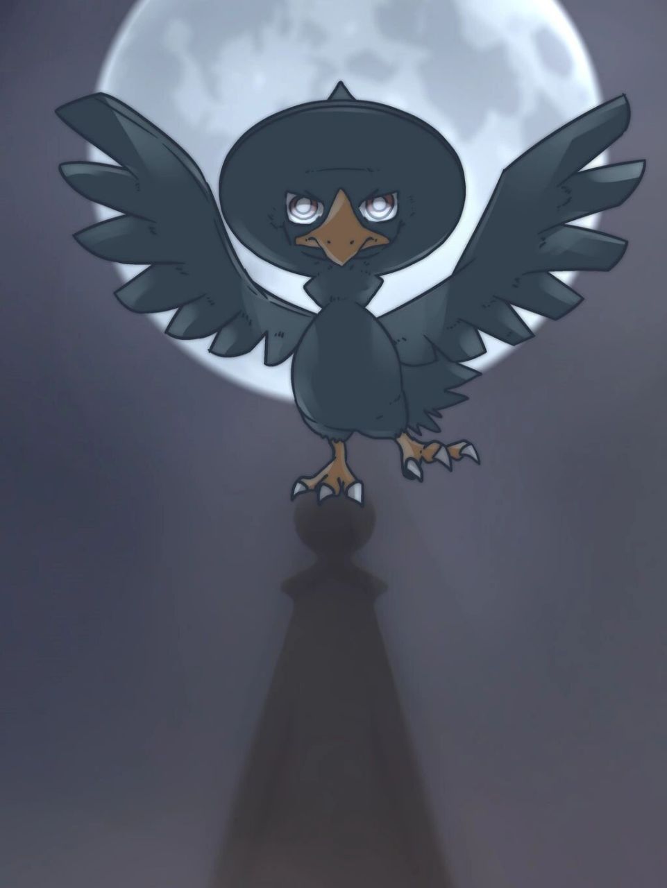 宝可梦|169手机壁纸:黑暗鸦 #手机壁纸  #宝可梦  #口袋妖怪