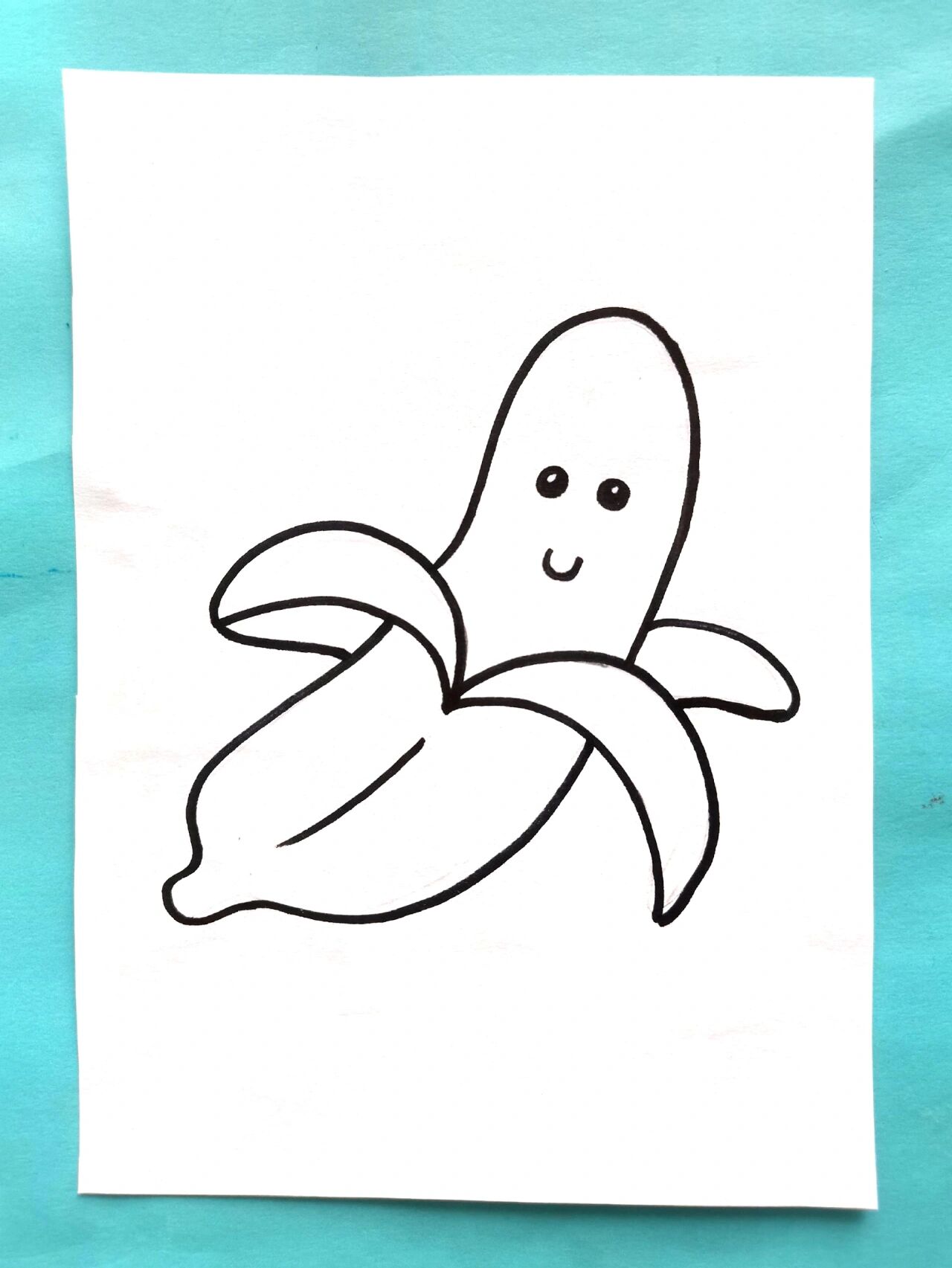 香蕉简笔画,水果简笔画