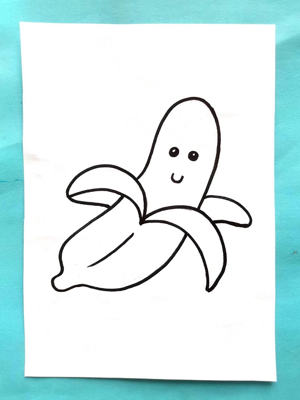 水果简笔画 香蕉简笔画,水果简笔画,收藏起来留给孩子画吧超简单
