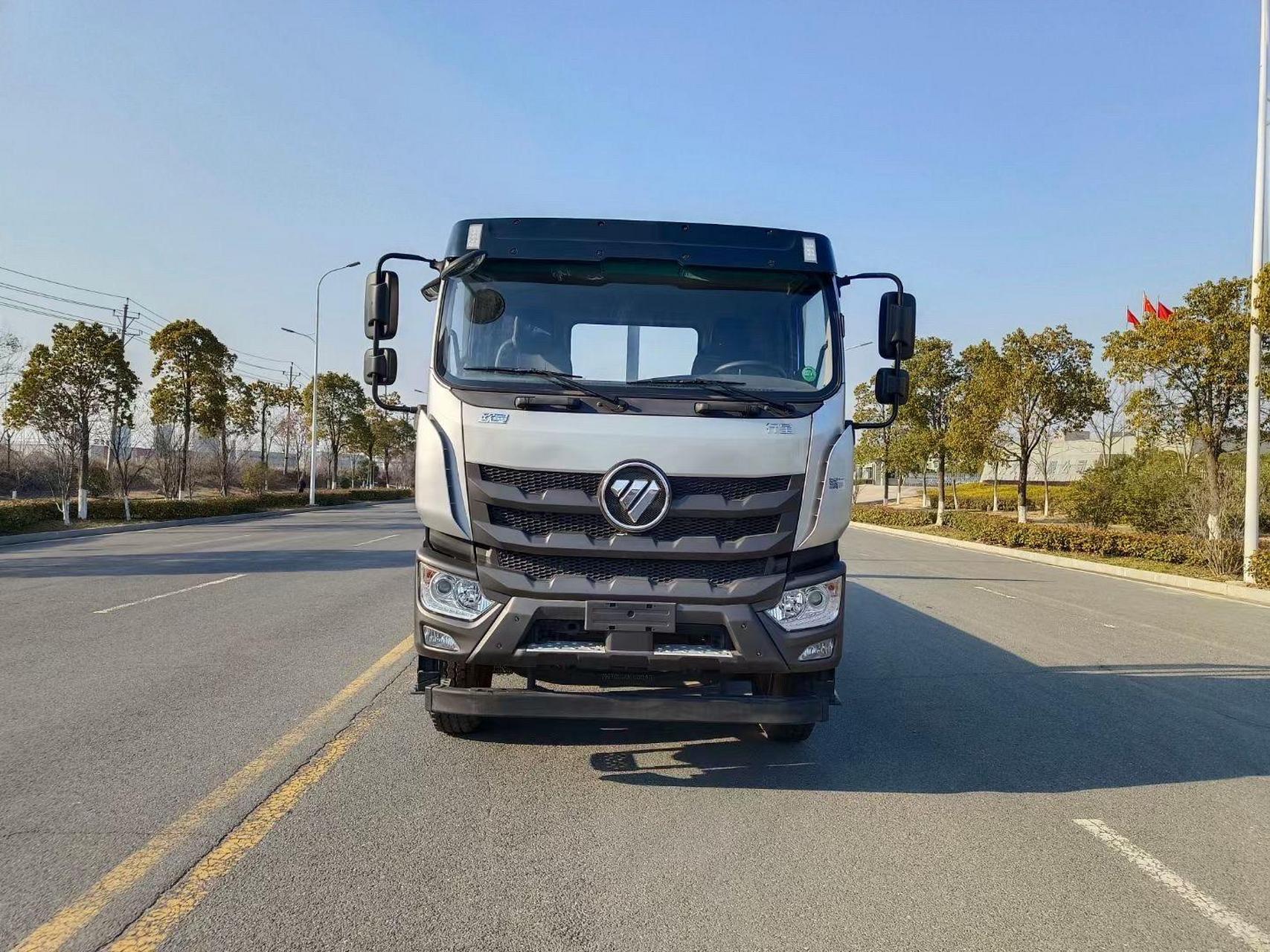 欧曼前四后八大型挖机拖车,平板拖车, 欧曼行星:玉柴350马力8x4平板