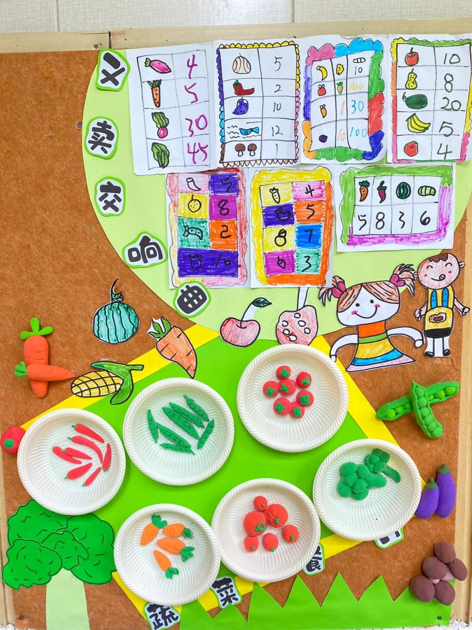 幼儿园蔬菜主题墙