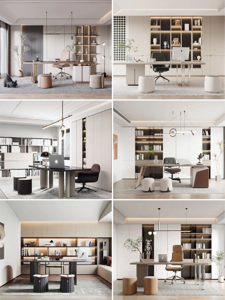 苏州全屋定制|54款高端定制书柜设计效果图 2022最97高端定制书柜