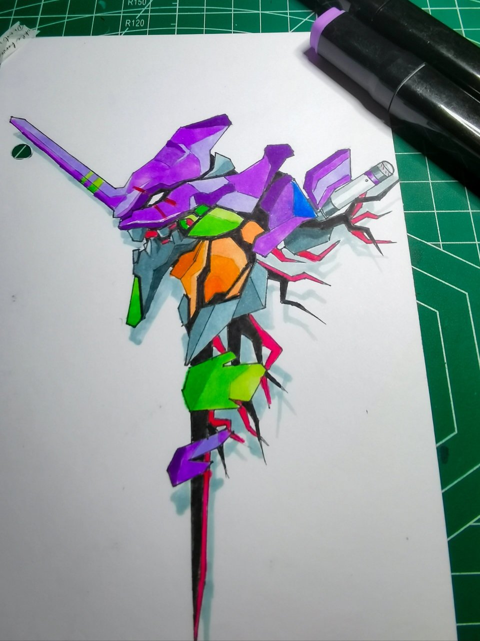 【eva初号机】马克笔手绘