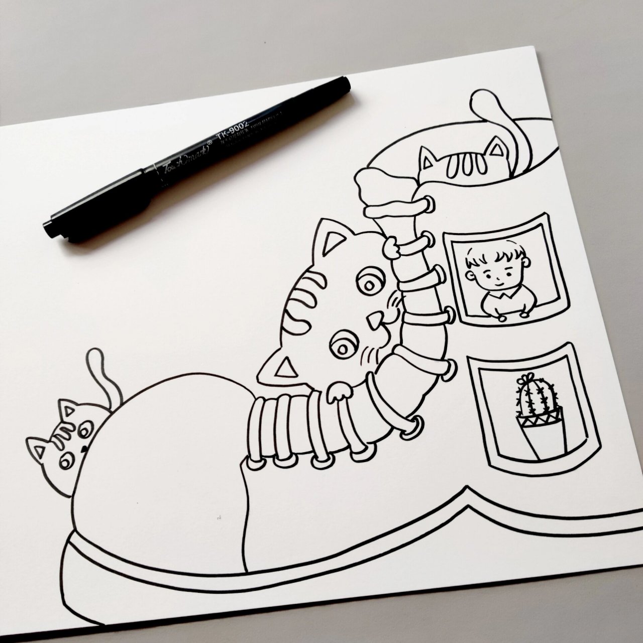 当鞋子变成了房子会是什么样子呢? 早早老师的画很可爱哦,有创意!