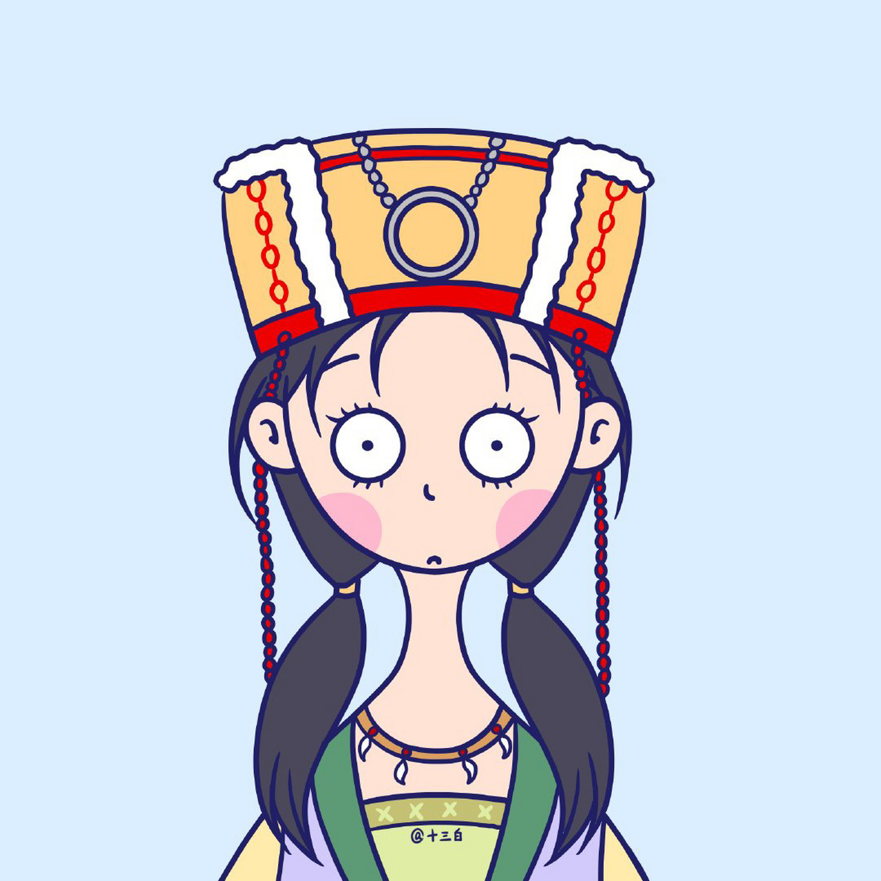 仙剑奇侠传98柔情版小头像#十三白插画