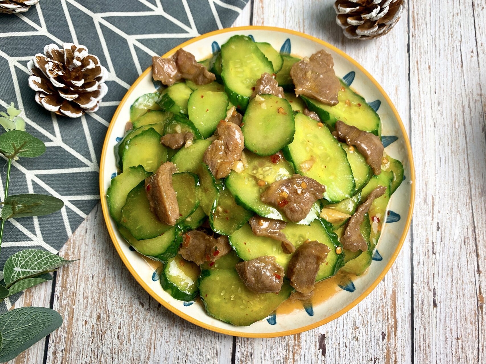 家常菜9215青瓜06炒肉片,超简单75减脂食谱必备 青瓜炒肉片