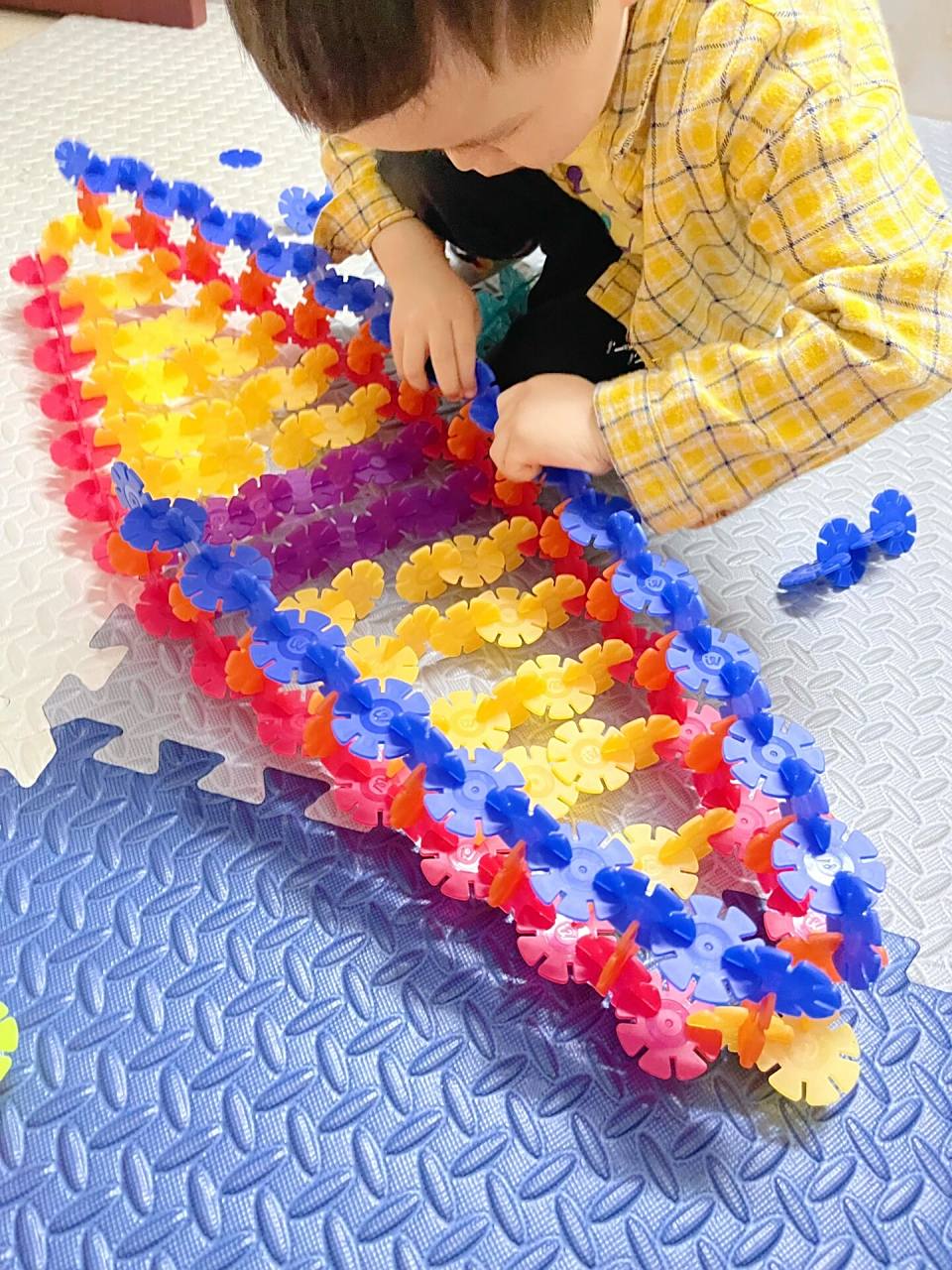 雪花片拼搭 51566 原创|拼了一艘大帆船7715 在拆上一个作品"