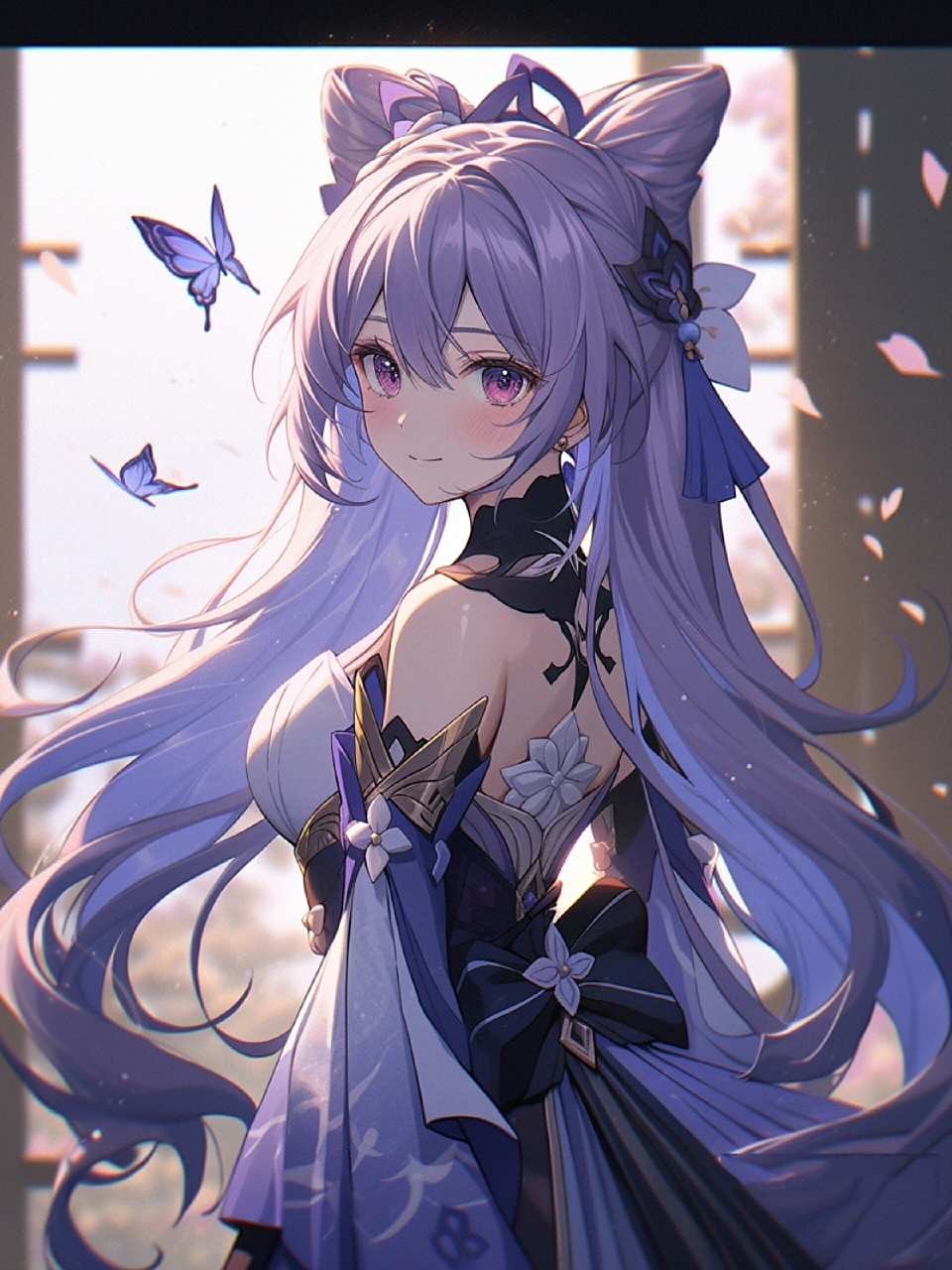 【原神壁纸】刻晴|永远相信美好终将相遇 刻晴如月清冷照,眸光如水映