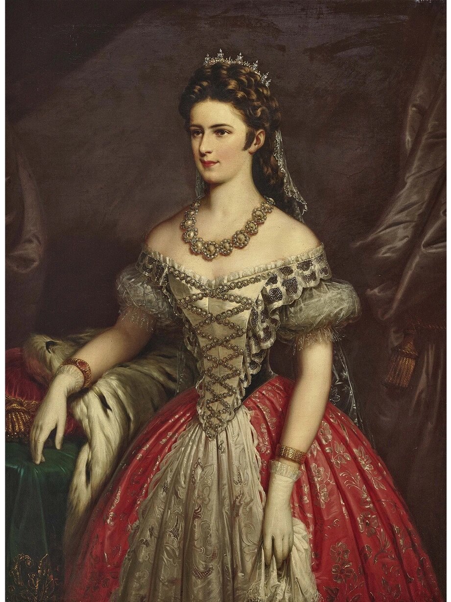 油画/历史上的茜茜公主 茜茜公主(elisabeth sissi,1837.12.24-1898.
