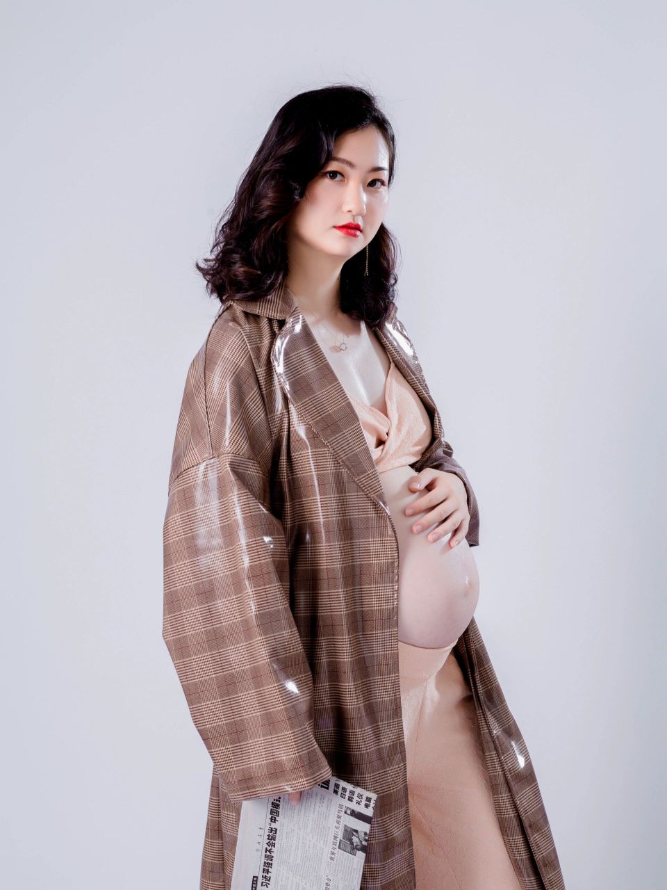 有人说我像景甜,哈哈,二胎孕妇照.