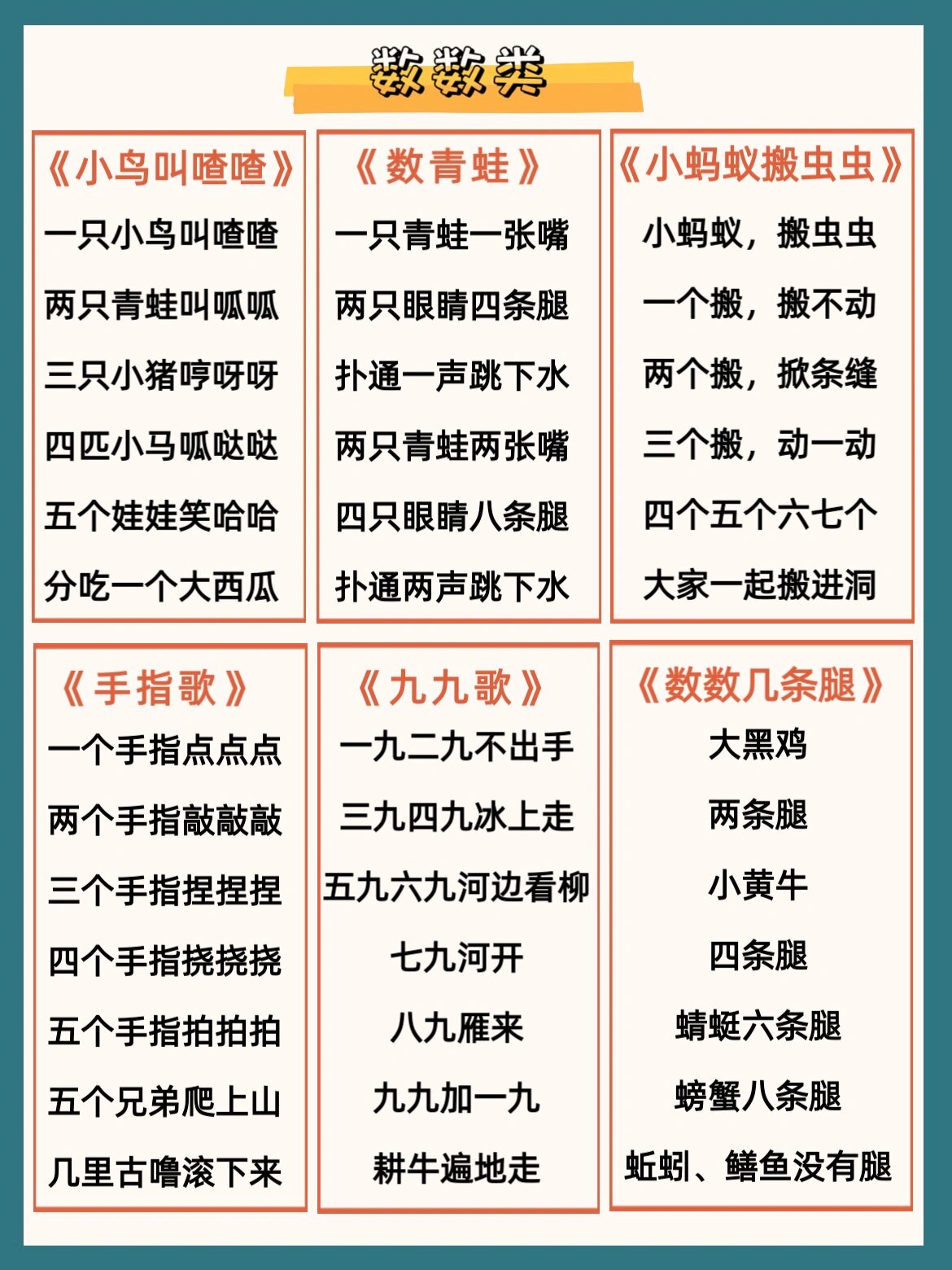 66首早教数字儿歌