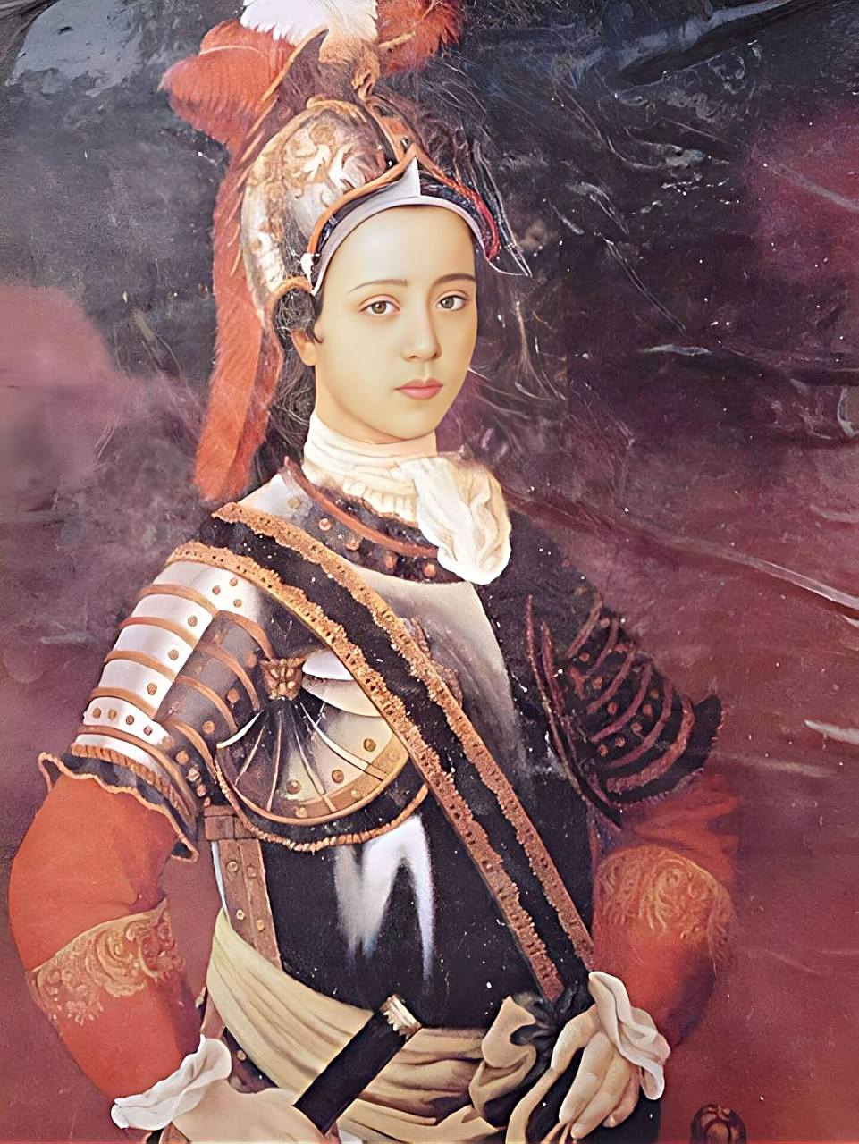 1914年故宫古物陈列所展出的香妃戎装像 这张照片是被"专家"确认的