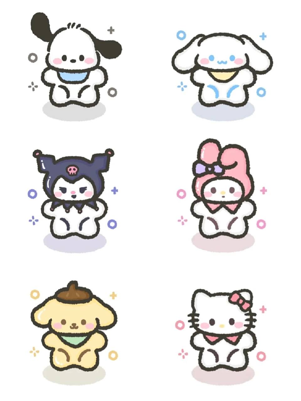 【三丽鸥简笔画】可拿图,可打印. #三丽鸥简笔画#绘画