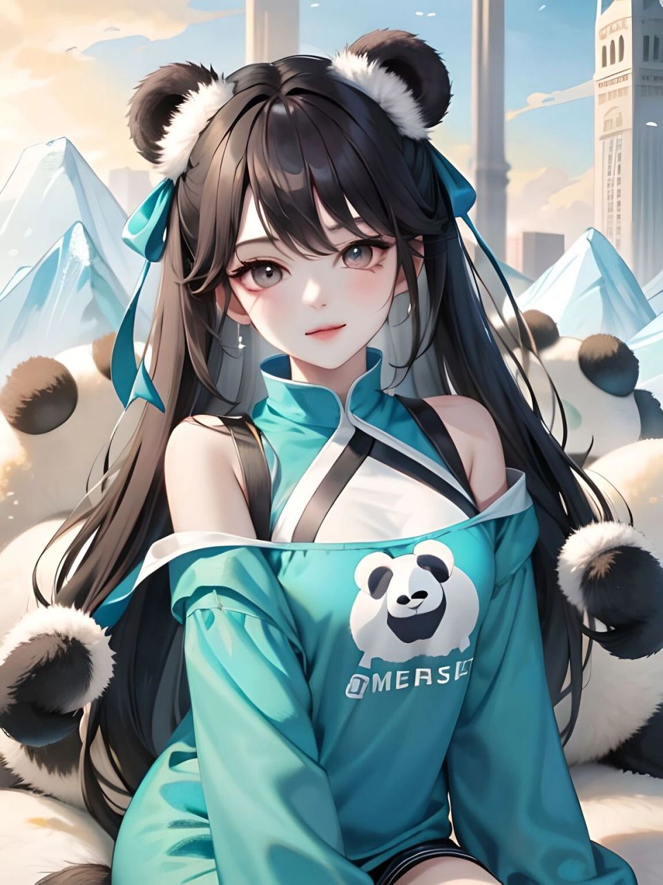 94国宝拟人 94熊猫小姐姐ai绘画