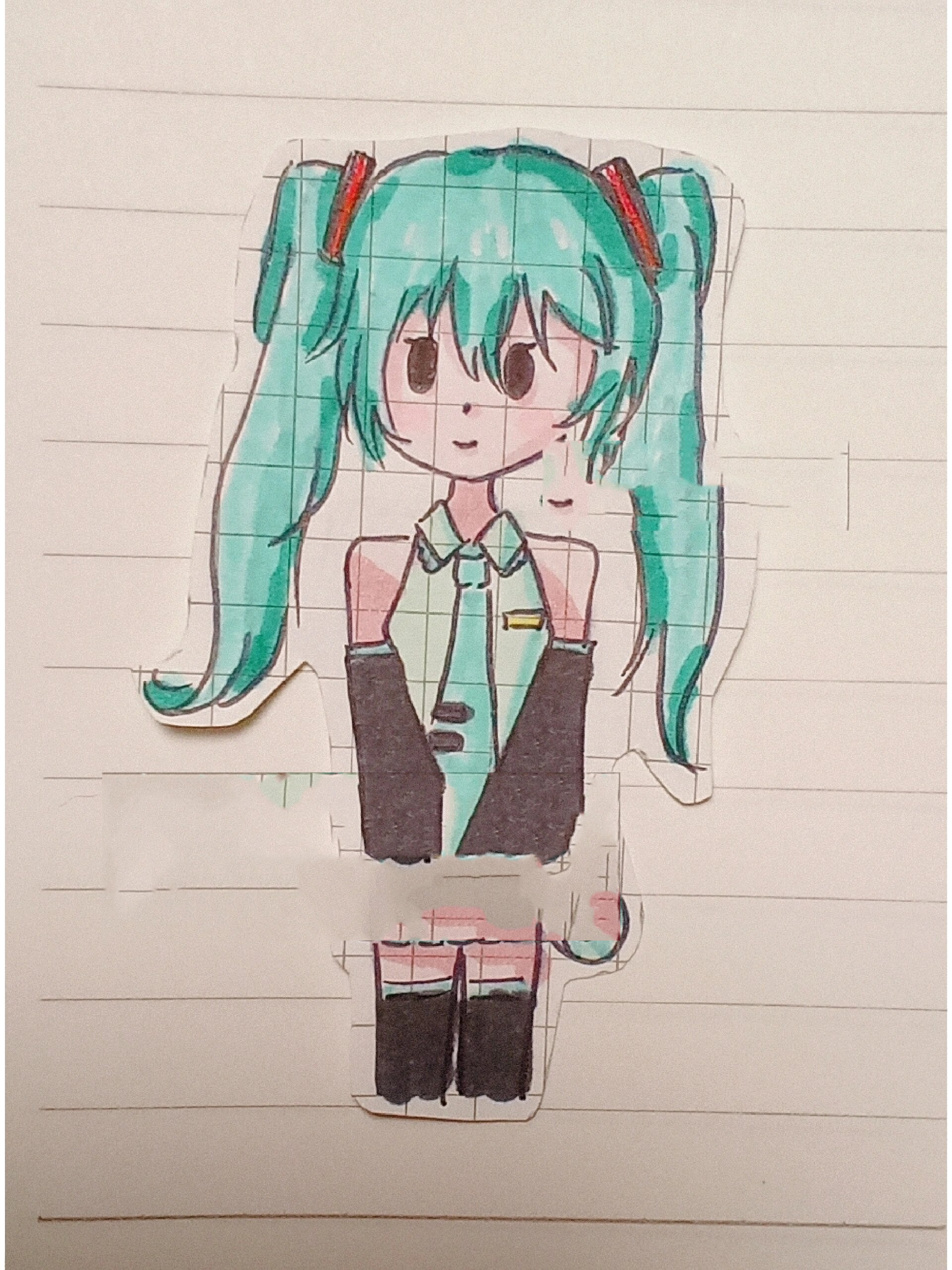 学画初音未来Q版图片