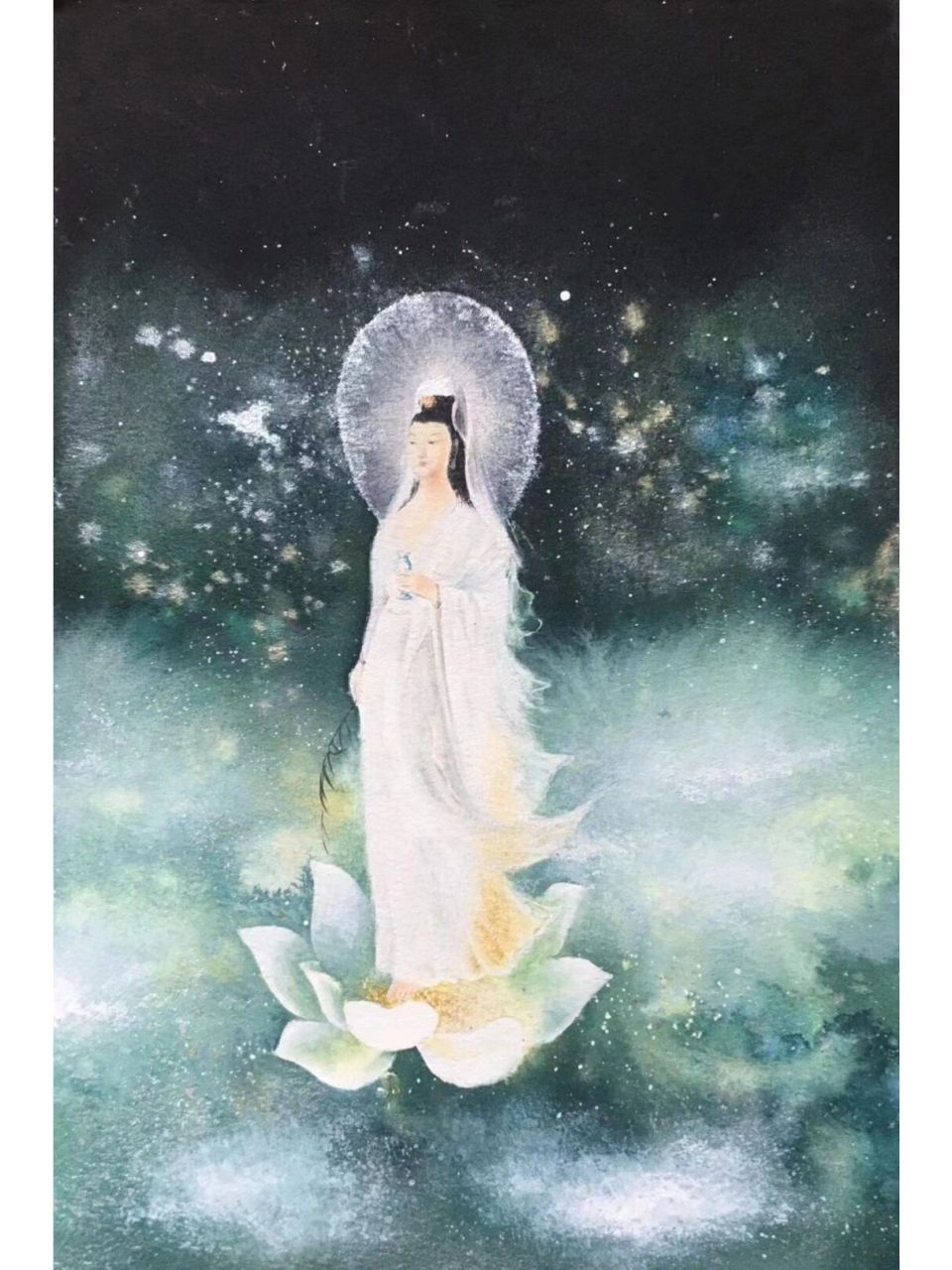 白衣观音 唵嘛呢叭咪吽