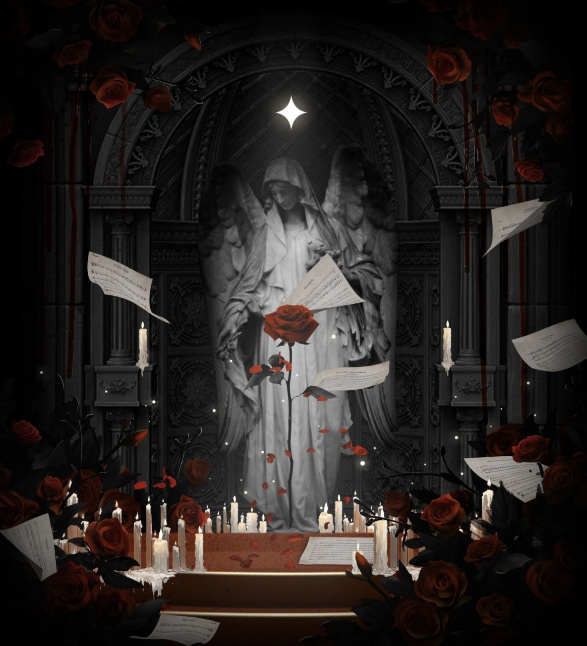 黑暗吞没一切世人祈求神明|卡拉马佐夫兄弟 票夹|明信片 属性:音乐剧