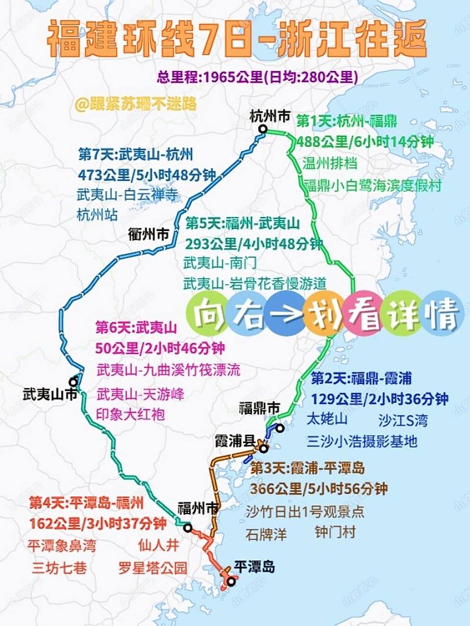 福建旅游攻略|福建环线7日游(浙江起止)  	 73图一是这条福建7日